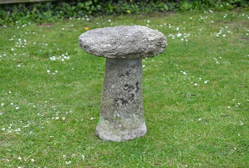 Old vintage stone mushroom - vintage,