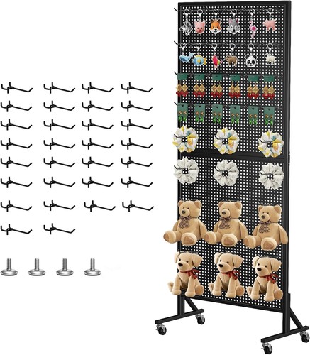 Black metal pegboard - black,