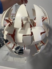 IKEA Star Wars Death Star 16” 40cm White Orange large Ceiling Lamp Light Pendant