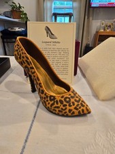 Just the Right Shoe, Leopard Stiletto. In box w/COA