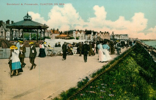 Clacton sea essex bandstand - on,