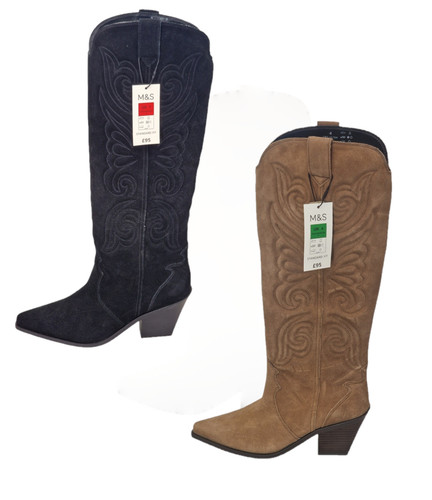 Collection suede cowboy - m&s,