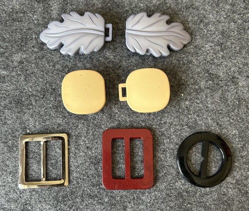 Set vintage belt buckles - of,