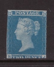 QV 1841 2d Two Penny Blue
