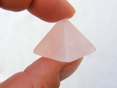 Gemstone pyramid point - pyramid, hand