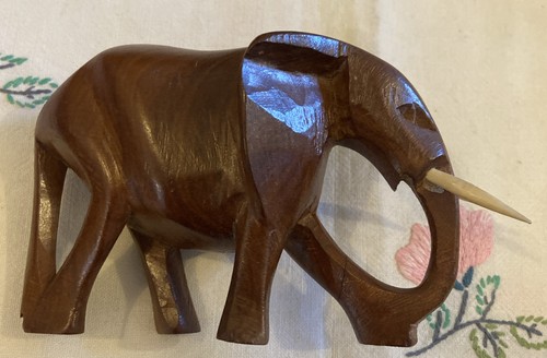 Vintage hand carved wooden - carved,
