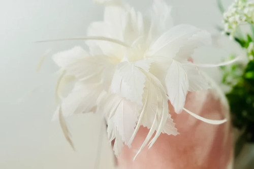 Women flower feather hair - women,