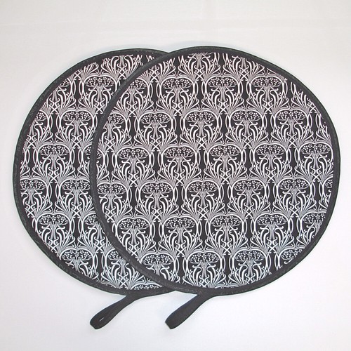 Black aga hob lid covers - aga,