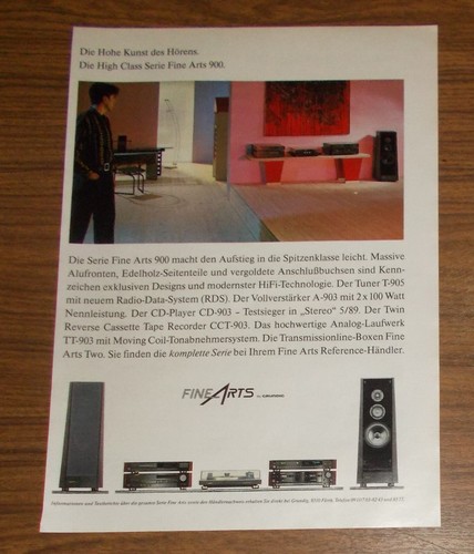 Rare advertising grundig - grundig, fine