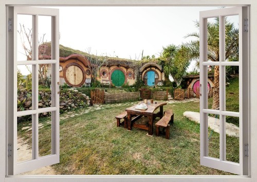 Cottage nature scene hobbit - nature,