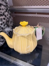 New ocotea home yellow teapot - new,