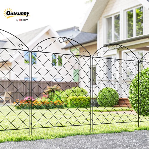 White picket fence panels 4pc - picket,