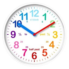  Time Teach Kids Wall Clock