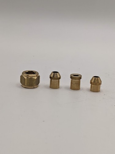 Steam engine pipe - nuts, &
