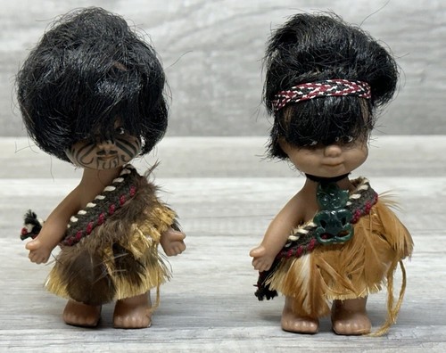 Vintage ethnic doll pair - vintage,