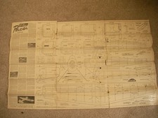 Keil Kraft Kit Plans of Pacer a vintage CL Team Racer of 29" wingspan