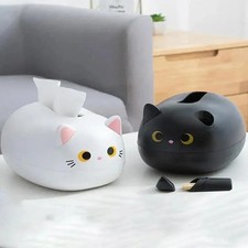 Cartoon Cat Tissue Box Home Living Room Napkin Storage Box Multifu Kitchen Paper
