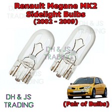For Renault Megane Front Sidelights Parking Lights Side Light Bulbs MK2 (02-09)