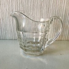 Vintage Jacobean Glass Milk
