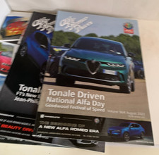 Alfa Romeo Owners Club Magazines x 3 April, Aug, Dec 22