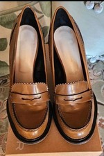 KG by Kurt Geiger  Leather Womens Court Shoes Camel Size Uk6.5