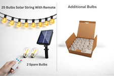 Solar G40 LED Festoon String
