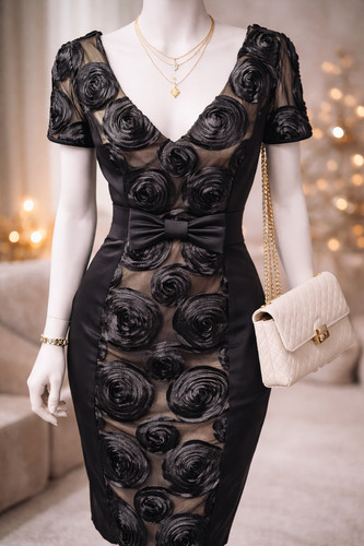Michel ambers black satin - michel,