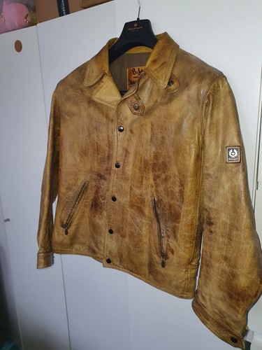 Belstaff leather jacket mens - jacket,