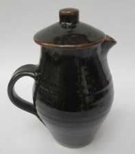 St Ives Pottery (Bernard Leach), vintage studio pottery lidded jug, c1965