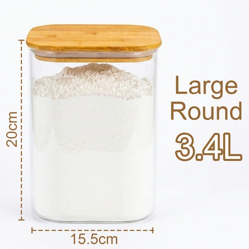 Glass jar with bamboo - glass, –