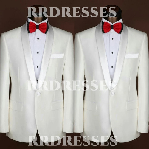 White men suit party prom - white,