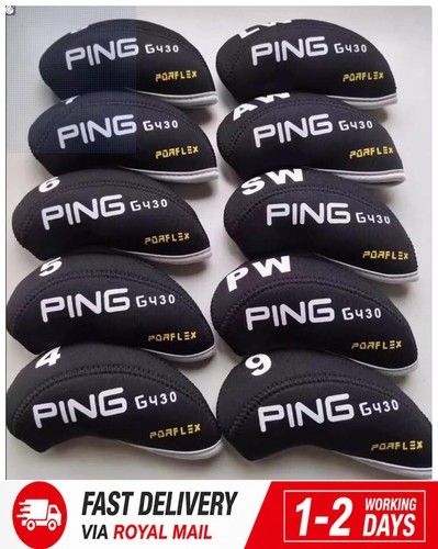 Black neoprene golf iron - neoprene,