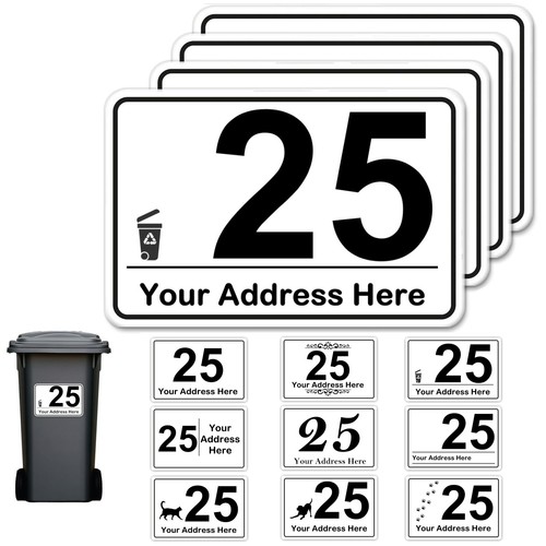 Personalised wheelie bin - 4, x