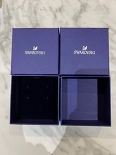 Swarovski Earring Empty Square Gift Box Packaging 2x Genuine Real