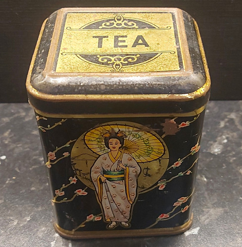 Vintage metal tea - metal, in