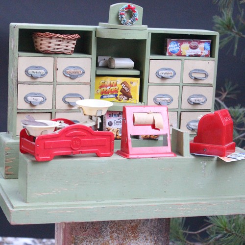 Antique wooden shop - , dollhouse