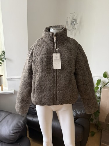 Zara quilted cable knit - zara,