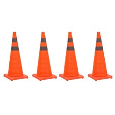 1-4PC POP UP SAFETY CONE 28"
