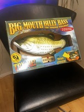 1999 Gemmy Big Mouth Billy Bass Singing Fish With Box - needs batterys Works