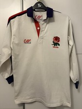 Mens Vintage Cotton Traders England Rugby Union 1993 Jersey Size Medium
