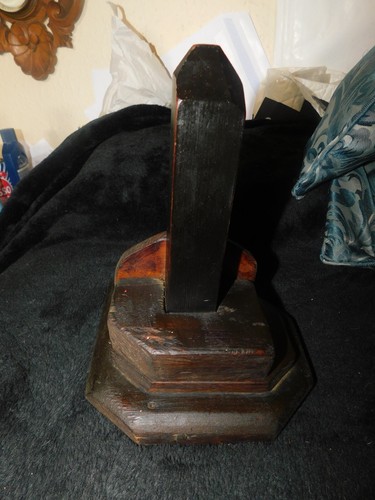 Vintage solid wooden hat stand - vintage,