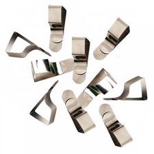 8 x British Steel Table Cloth Clips Quality Metal Pegs Clamps - Fast Dispatch!