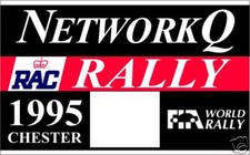 NETWORK Q - RALLY BADGE - RACE NUMBER GRAPHIC / STICKER