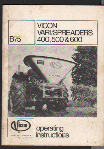 Original vicon vari - vari, spreader
