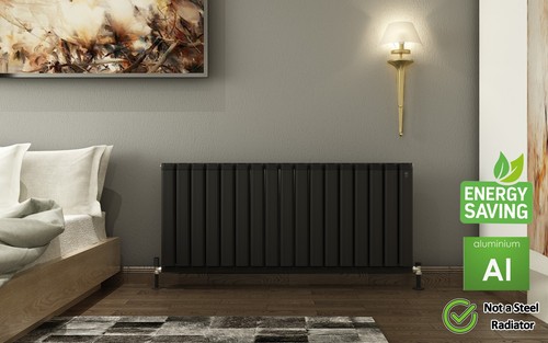 Aluminium designer radiator - aluminium,