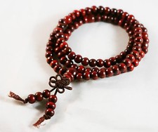 6mm Tibetan 108 Red Sandalwood