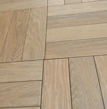 CUT SAMPLE Parquet Realistic Wood Effect Porcelain Wall Floor External Tiles