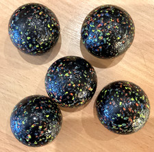 35mm Giant Glitter Bomb Textured Glass Marbles x 5