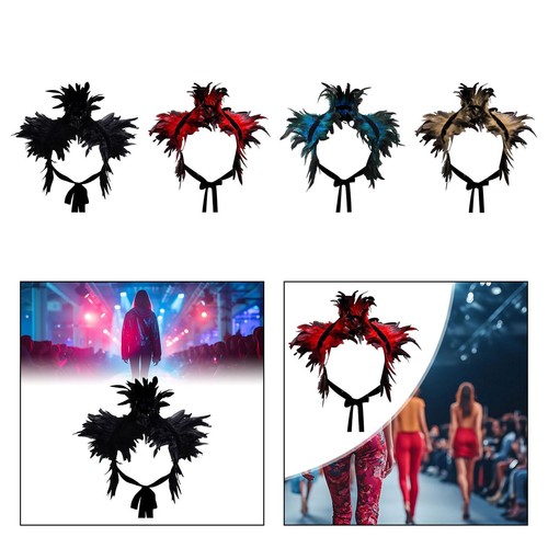 Artificial feather cape - artificial,