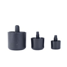 FURNITURE GLIDES. Black plastic sofa * chair * settee * bed * KNOCK IN  BUN FEET